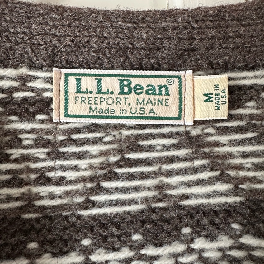 Vintage L.L. Bean Wool Sweater - Picture 3 of 9